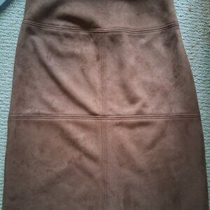 Ralph Lauren Chaps Faux suede skirt 8